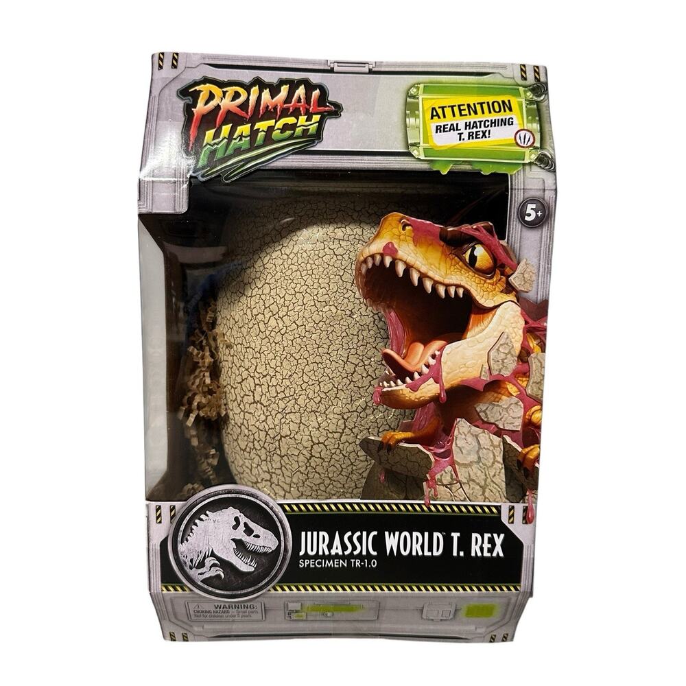 Jurassic World Primal Hatch T-Rex Specimen Interactive Hatching Dinosaur Toy New